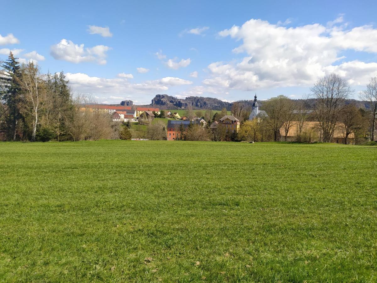Ferienwohnung Zum Hirschgrund Schöna Exteriér fotografie
